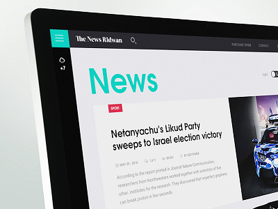 Category. The News Ridwan blog dark fashion magazine minimal modern news psd ui ux web design white