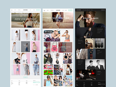 Adore adore ecommerce fashion hezy minimal psd responsive shop store template theme web