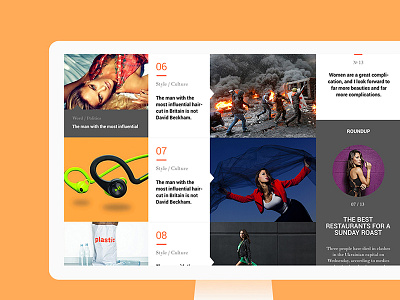 A-Bomb Magazine a bomb flat hezy magazine minimal news psd style template theme ui ux