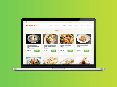 Yum Yum. Popular catalog chefs colorful delivery dishes eat food popular restaurant tasty webdesign yummy