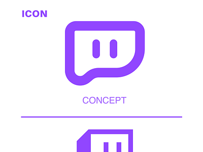 Twitch Concept Continued adobeillustator app brand identity branding icon logo logodesign logos twitch twitch.tv typography vector