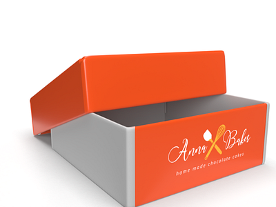Anna Bakes Visual Branding Cake box