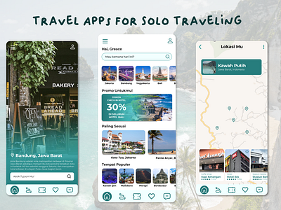 Travel Apps for Solo Traveling graphic design mobile ui uiux