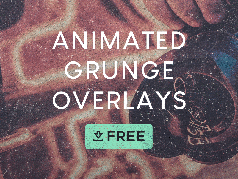 5 FREE Animated Grunge Overlays (4K Loops) 4k brushes cc0 creative commons creative market free freebie grunge movie pattern subtle texture vfx vintage