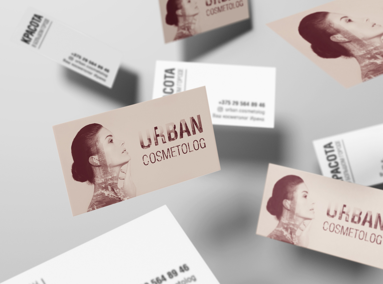 Card for cosmetologist by Tatsiana Bortnik on Dribbble