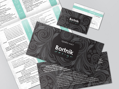 Business card and brochure booklet business card card design polygraphy