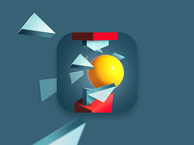 Game Ball icon 3d 3d art app design game icon illustration