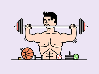 Muscular Man basketball man muscular sports