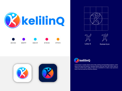 KelilinQ logo Design art branding flat graphic design icon illustration logo minimal ui vector