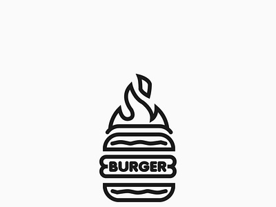 Berger Concept beef beef jerky branding burger app burger logo cafes graphic design logo minimal vector