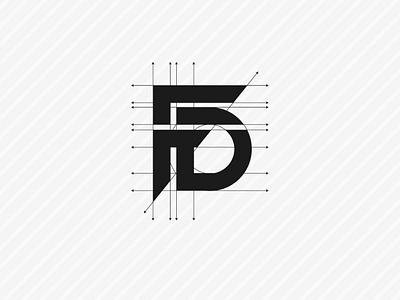 FD letter Concept branding graphic design icon logo logodesign minimal modern professional logo typography
