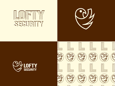 Lofty Security branding design graphic design illustration logo minimal modern professional logo vector