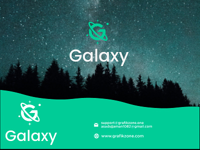 Galaxy Logo branding design galaxy logo graphic design illustration logo minimal modern professional logo vector
