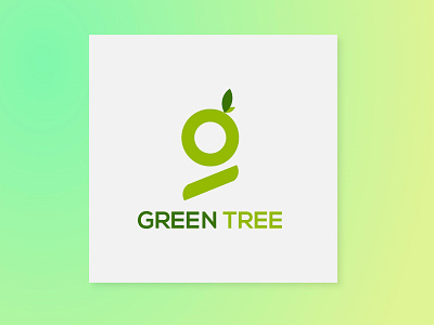 Green Tree Logo - G With Leaf Logo isolated