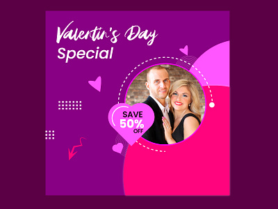 Valentine Day Template Design