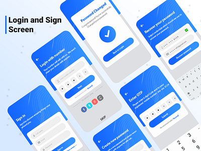 Sign up and Sign in Screen app branding design illustration login minimal sign singup typography ui ux vector