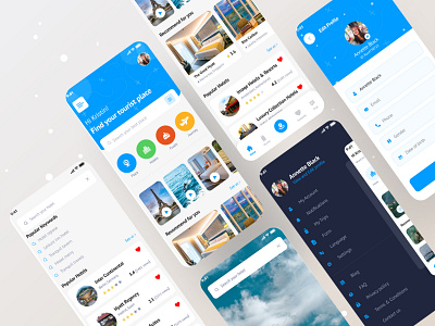 Travel App (Home screen_01) 2021 trend app button cards checkout clean colour design enjoy app filter home hotel minimal mobile app search splash screen travel helper mobile app typography ui ux