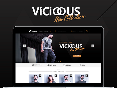 Loja Virtual Vicioous design ecommerce interface ui