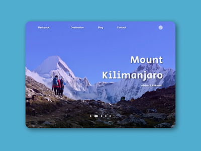 Backpack Travel branding design typography ui ux web website