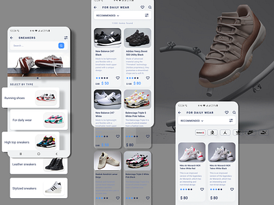 Shoes shop Mobile APP creative design dribbble inspiration mobile app mobile app design mobile design mobile ui shopping app uidesign uiux uiux design uxdesign webdesign website