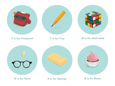 Icons baking branding circle cupcake harry potter icon illustration pencil rubix cube sponge view finder