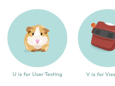 New Website Screen branding circle guinea pig illustration pet teal viewfinder