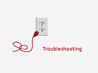 Troubleshooting help illustration outlet plug red troubleshooting