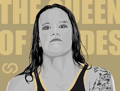 Shayna Baszler 368 portraits 368studio 4hm art illustration mma nxt wrestling wwe