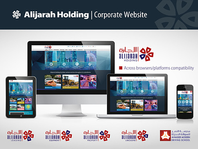 Alijarah Hodling | Corporate Website corporate website design social media pack ui web application design website