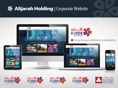 Alijarah Holding | Corporate Website corporate website design social media pack ui web application design website