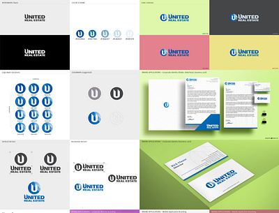 United Real Estates - Rebranding Project branding graphic design logo