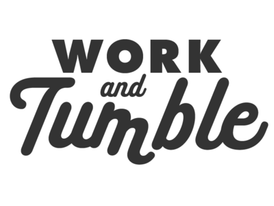 Work and Tumble logo wip illustrator logo wip