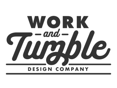 Work and Tumble Logotype illustrator logo logotype wip