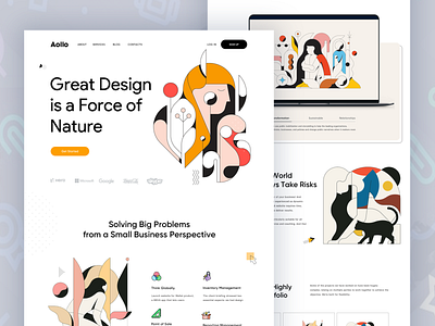 Aollo ll Landing Page design card casestudy checkout clean design dotpixel agency illustrations minimal motion online product shop shopify trendy ui user experience user interface ux video wordpress