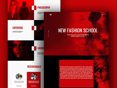 SST Fashion website redesign best dribbble shot clean dribbble flat landing page design psd responsive design template ui ux