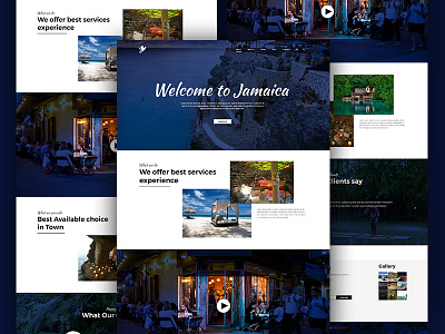 Tourism Landing page landing management page system tourism ui ux