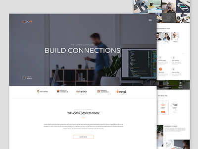 Landing Page Design WIP best colorful dribbble featured inspiration landing page shot template ui video