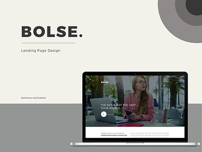 Bolse Landing page design