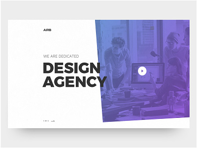 Design Agency Landing Page Web View