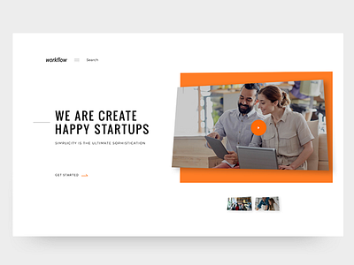 Startups Design Agency Website agency design landing projects prototype startups theme ui video web