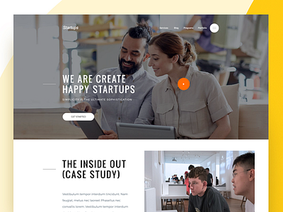 Startups Design Agency Website V-2