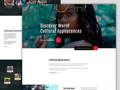 Cultural Landing Page  Design