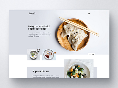 UI Exploration (Catering) 2d 3d agency badge black branding catering design food icon illustration landing menu minimal navigation page restaurant ui ux web