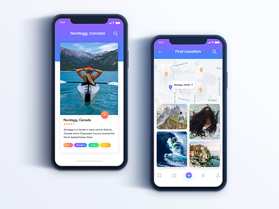Travel App UI Design Idea Concept