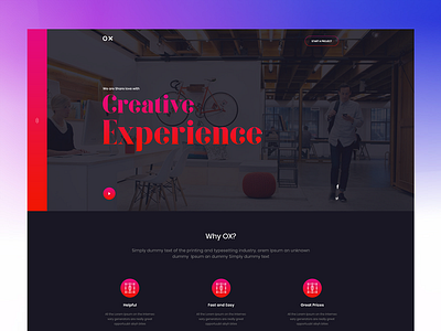 Digital Agency Homepage Exploration agency clean customer design art digital illustration landing page redesign redesign. render resources retro design saas script simple sketch solution ui web