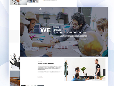 Agency Landing Page design agency digital illustration landing management page saas solution ui web