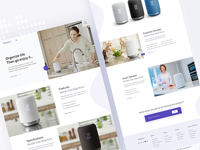 Landing Page - Sony Smart Speaker