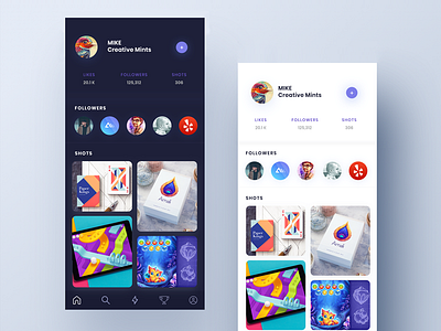 Apps Concept (user profile_2) app black and white clean creative mints exploration illustration illustration resources concept ios iphone iso johnyvino mike minimal paperpillar profile saas solution trend ux web