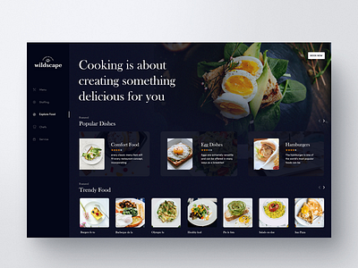 Dashboard UI Design (Food)
