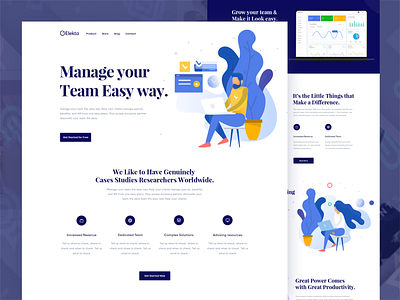 Team Management Landing page